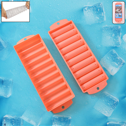 Compact Plastic Ice Stick Tray (2 Pc) - Zidbik