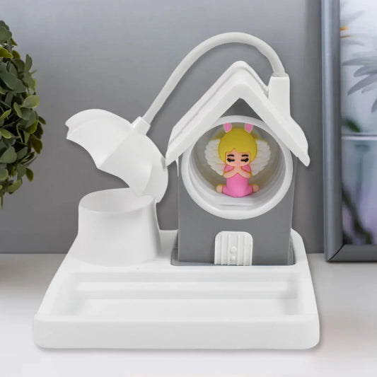 Cute Lovely Cartoon Home Design With Plastic Base Led Desk Light Multi Color Changes (1 Pc) - Zidbik