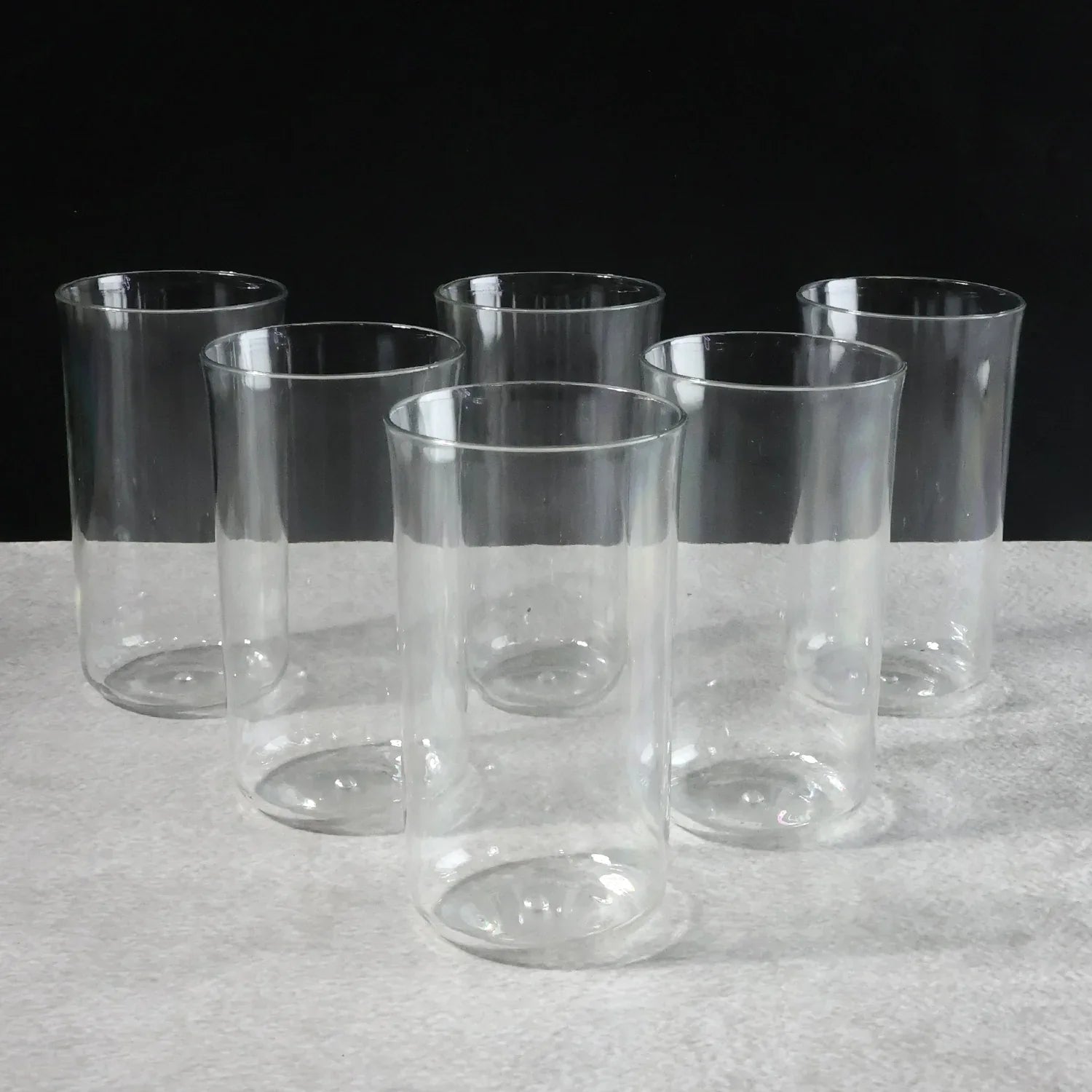 Glossy Plastic Glass Set (6 Pc 300 Ml) - Zidbik