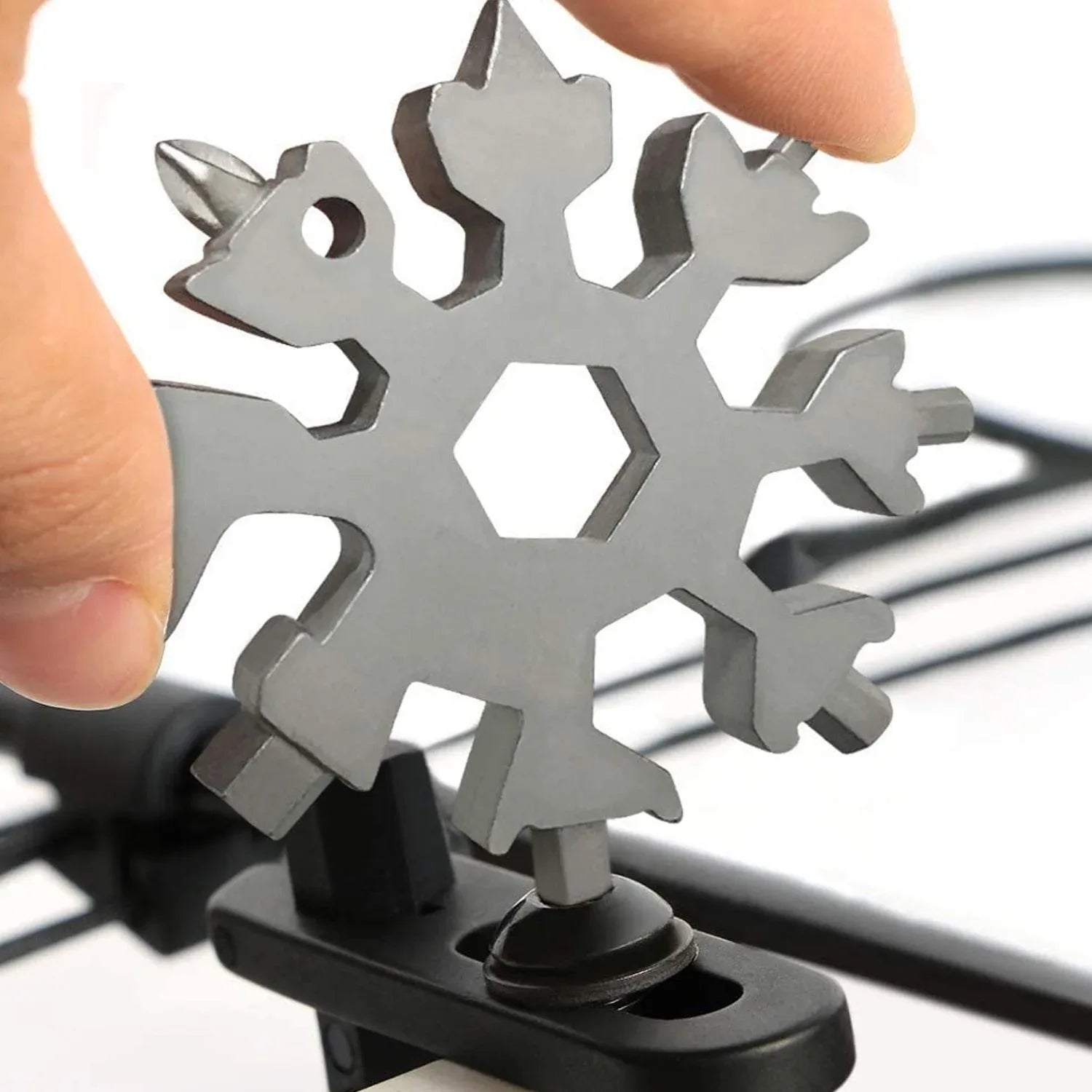 1787 Snowflake Multi-tool Stainless Steel Snowflake Bottle Opener - Zidbik