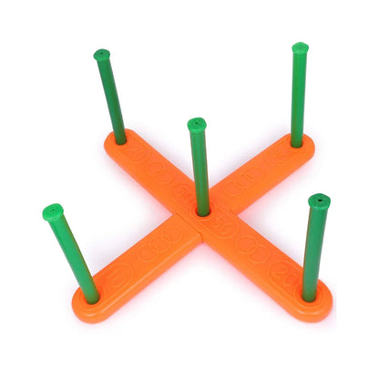 8078 13 Pc Ring Toss Game Widely Used By Childrens And Kids For Playing And Enjoying Purposes And All In All Kinds Of Household And Official Places Etc. - Zidbik