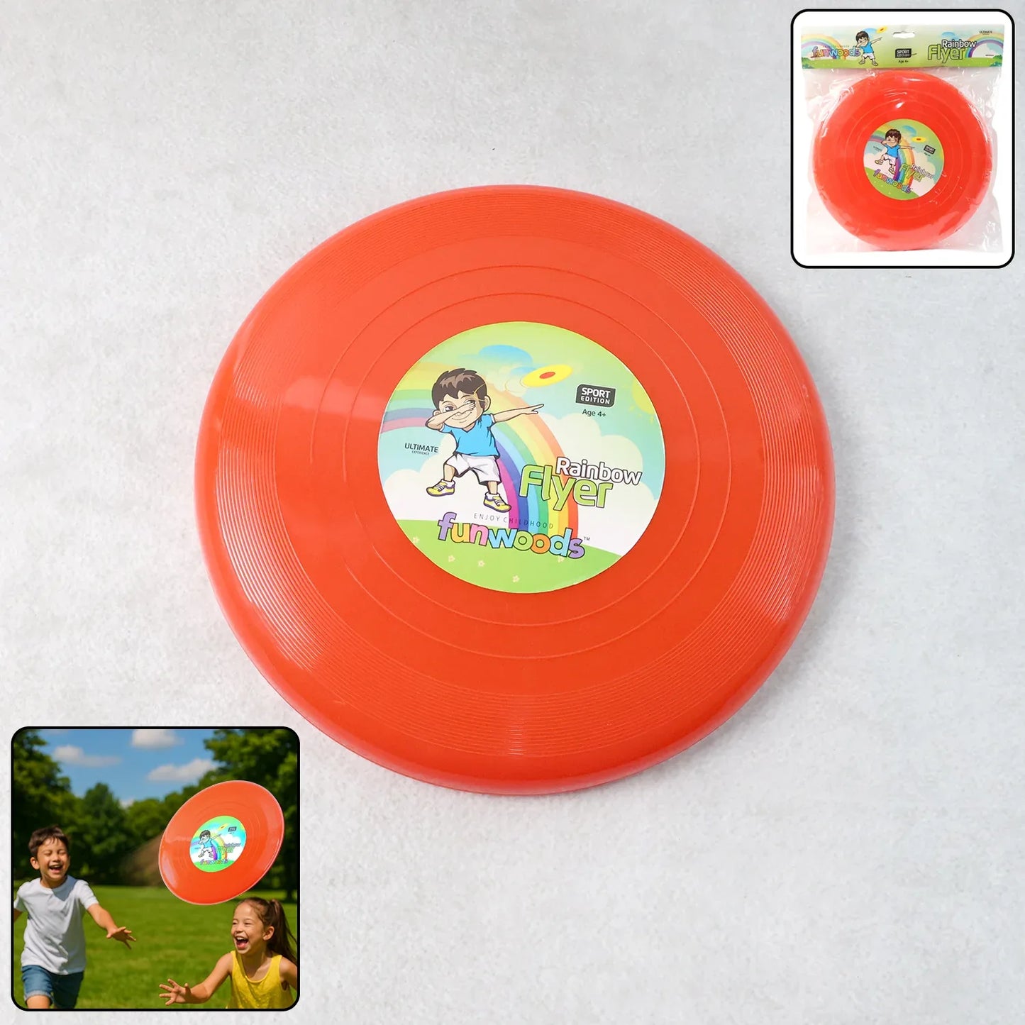 Funwoods Big Outdoor Flying Disc Throw Catch Game Toy (1 Pc) - Zidbik