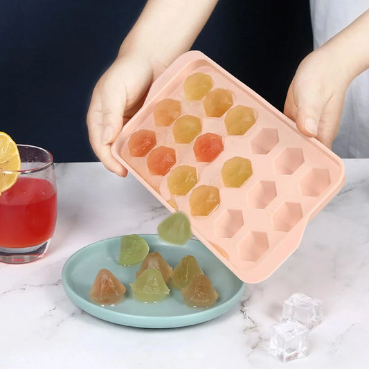 Durable Plastic Ice Cube Tray (1 Pc) - Zidbik