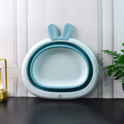 Foldable Multipurpose Collapsible Basin With Bunny Ear Handle - Zidbik