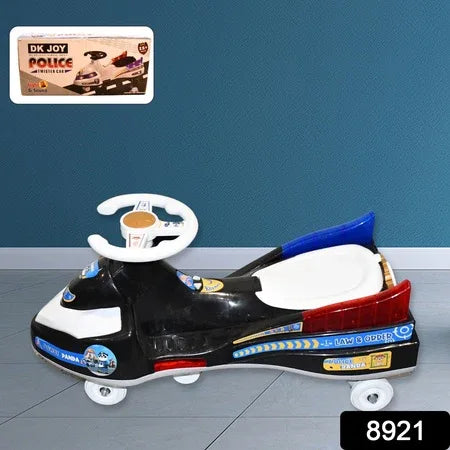 Twisted Police Ride-on Toy Car For Kids With Musical With Lights - Zidbik