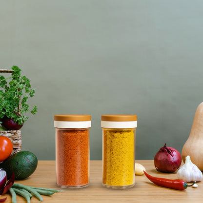 Ganesh Airtight Transparent Kitchen Storage Container Jar Set (2 Pc) - Zidbik