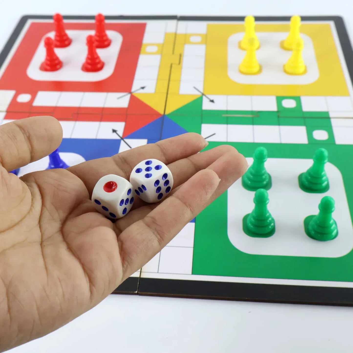 Pocket Ludo Travel Board Game - (1 Set) - Zidbik
