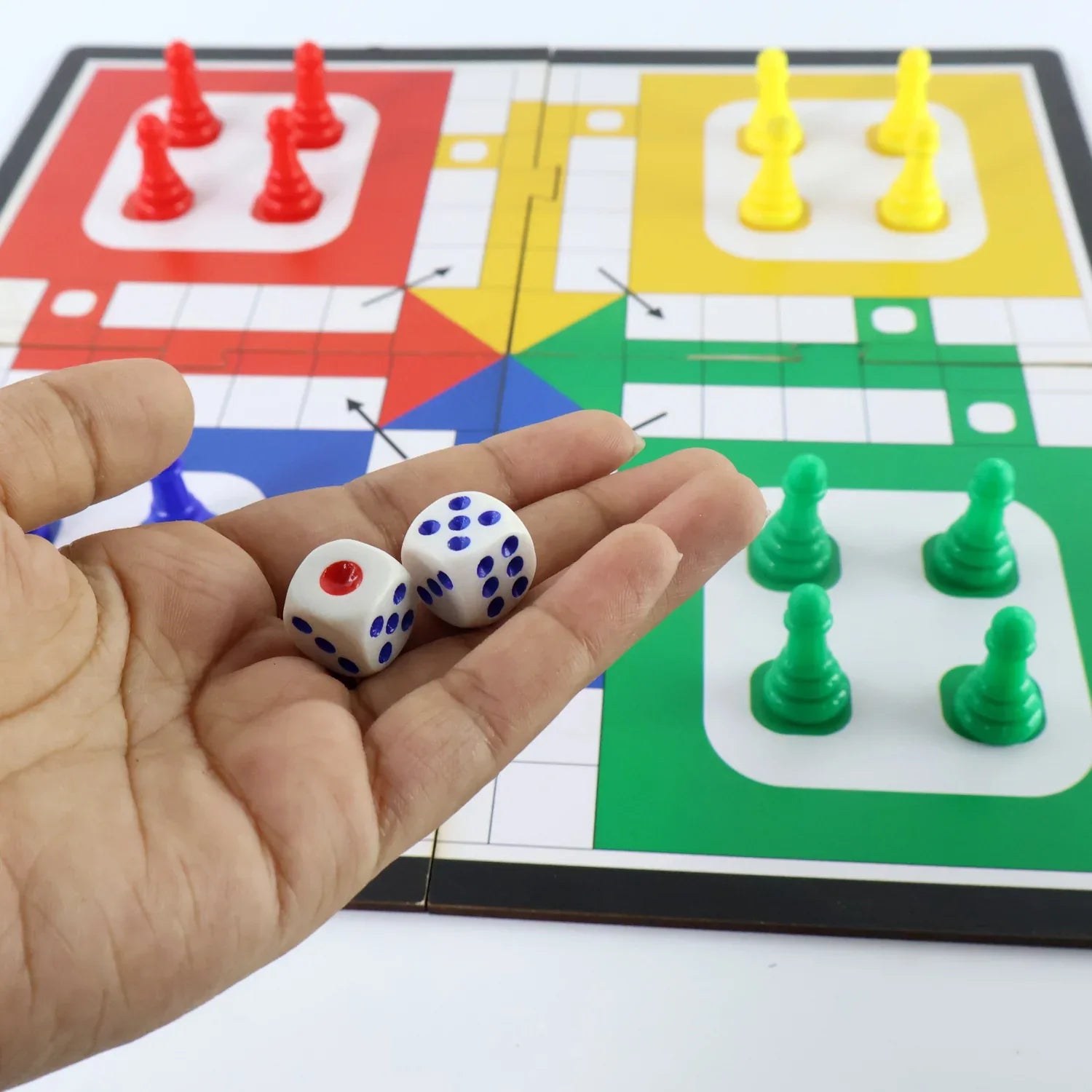 Pocket Ludo Travel Board Game - (1 Set) - Zidbik