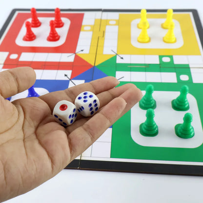 Pocket Ludo Travel Board Game - (1 Set) - Zidbik