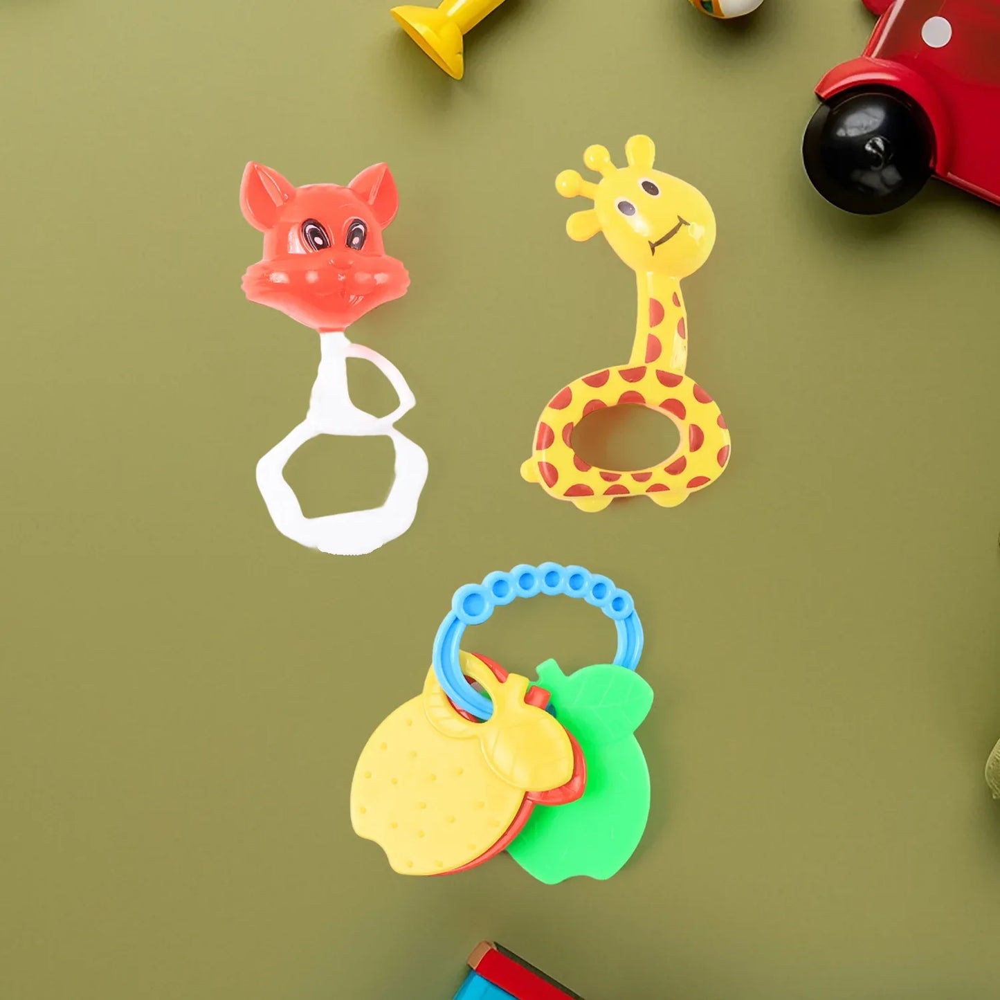 Baby Rattle Toy Collection For Infants 8 Pcs Set - Zidbik