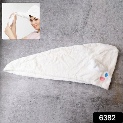 Premium Soft Microfiber Hair Drying Towel Wrap With Button (1 Pc) - Zidbik
