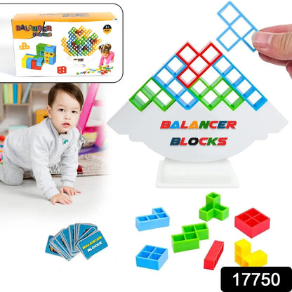 17750 3d Tower Game Tower Balance Game Tower Stacking Game Adult Kid Tower Stacking Blocks Balance Game Blocks Building Toys For Kids Age 3+ Years (16 Pcs Set) - Zidbik