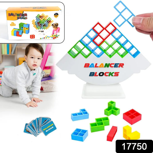 17750 3d Tower Game Tower Balance Game Tower Stacking Game Adult Kid Tower Stacking Blocks Balance Game Blocks Building Toys For Kids Age 3+ Years (16 Pcs Set) - Zidbik