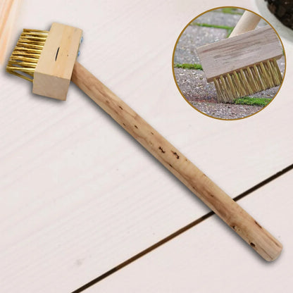 Paving Brush Wooden Block Paving Brush Patio Weed Remover Tool (1 Pc) - Zidbik