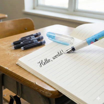 Cute Cartoon Liquid Ink Pen Set - Zidbik