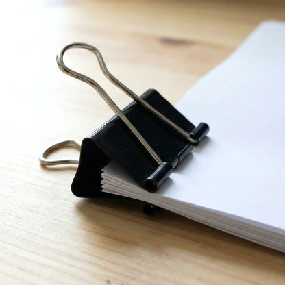 Heavy-duty Black Binder Clips Set (19 Mm 40 Pc) - Zidbik