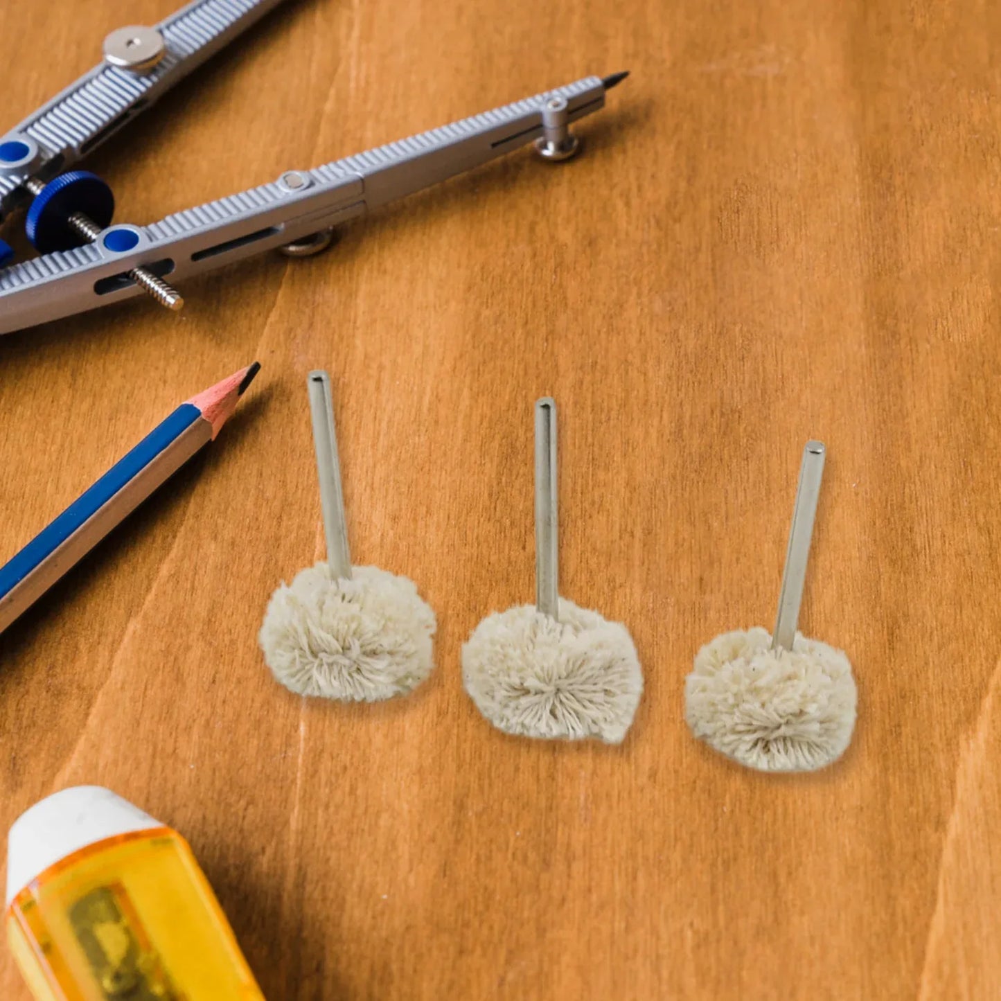 Cotton Polishing Buffing Wheel For Dremel Polishing Kit (3 Pc Set) - Zidbik