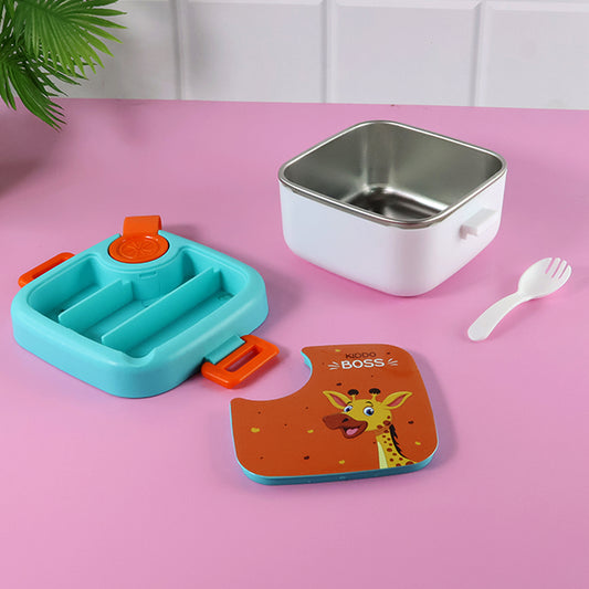 Kids Cartoon Lunch Box - (1 Set) - Zidbik