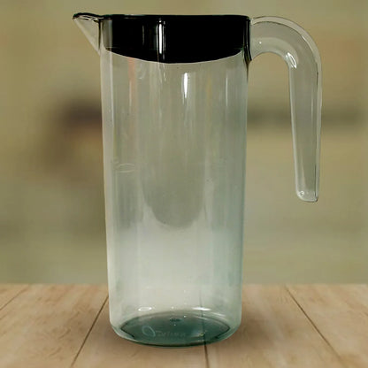 Apex Crystal Premium Jug With Lid  4 Pcs Glass (1500 Ml  300 Ml Approx  5 Pcs Set) - Zidbik