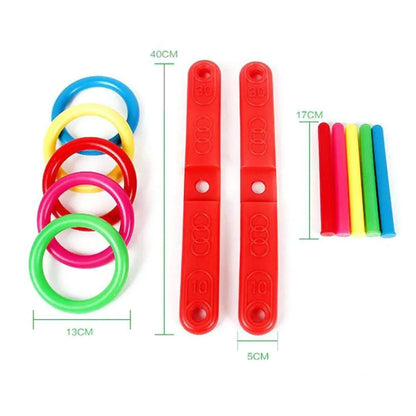 8078 13 Pc Ring Toss Game Widely Used By Childrens And Kids For Playing And Enjoying Purposes And All In All Kinds Of Household And Official Places Etc. - Zidbik