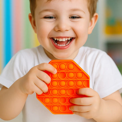 Premium Hexagon Shape Silicone Pop It Fidget Toy (1 Pc) - Zidbik
