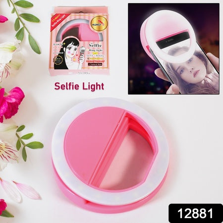 12881 Phone Selfie Light Selfie Ring Light Selfie Light For Smartphone Selfie Light For Phone Battery Operated Selfie Ring Light (Battery Not Included) - Zidbik