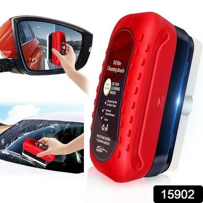 2-in-1 Car Oil Film Cleaning Brush - Zidbik