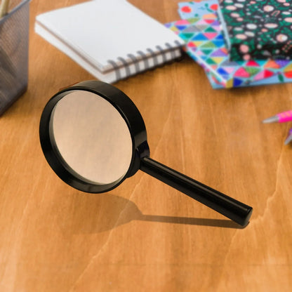 17781 Magnifying Glass Lens - Reading Aid Made Of Glass - Real Glass Magnifying Glass That Can Be Used On Both Sides - Glass Breakage-proof Magnifying Glass Protect Eyes 50 Mm - Zidbik