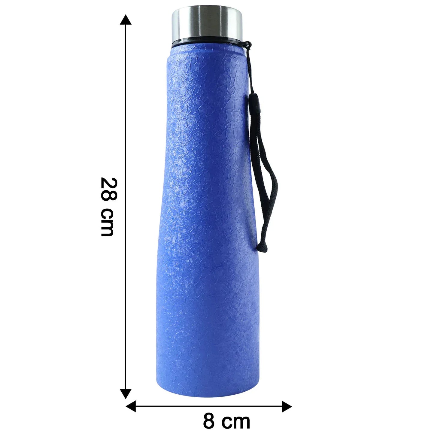 Classic Stainless Steel Water Bottle Blue Color (1000 Ml 1 Piece) - Zidbik