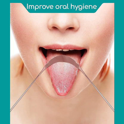 Tongue Cleaner For Kids  Adults  Tongue Scraper For Bad Breath Maintain Oral Hygiene For Daily Use  For Fresh Breath  Bacteria Removal  Improved Taste (Steel Copper Tongue Cleaner  1 Pc) - Zidbik