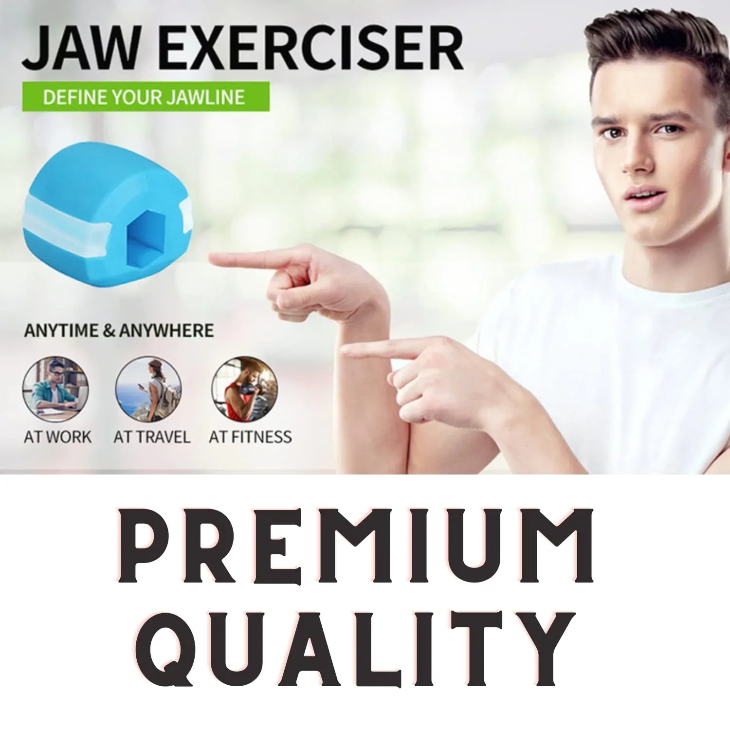 6101c Cn Mix Jaw Exerciser Used To Gain Sharp And Chiselled Jawline Easily And Fast. - Zidbik