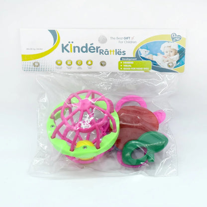 1939 At39 3pc Rattles Baby Toy And Game For Kids And Babies For Playing And Enjoying Purposes. - Zidbik