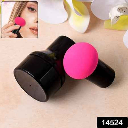 Professional Makeup Sponge Puff with Handle - Enhance Your Makeup Routine (1 Pc)