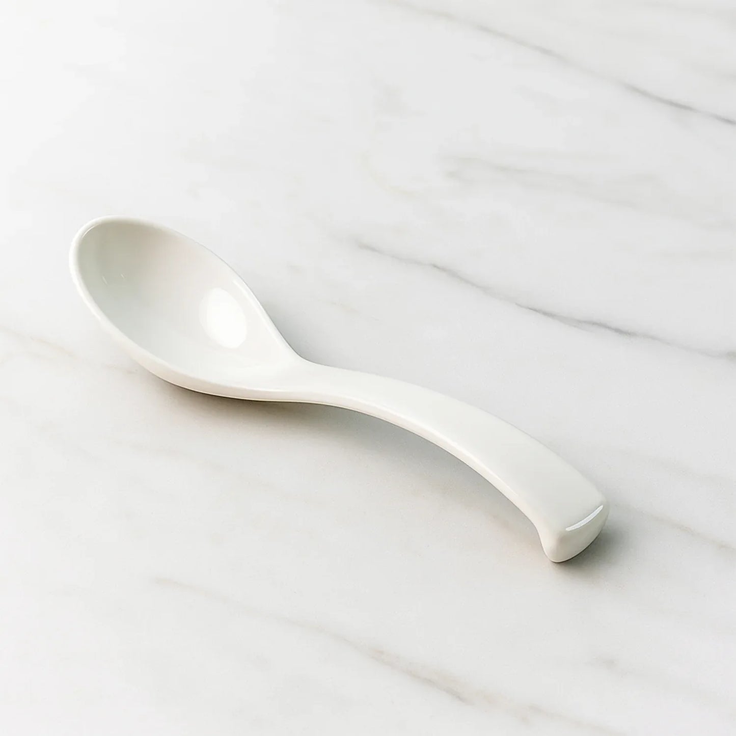 Plastic Soup Spoon Deep Bowl (1 Pc White) - Zidbik