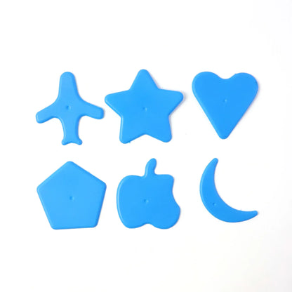 Haircut Design Stencil Set 6-in-1 Safe Hair Trimmer Molds - Zidbik