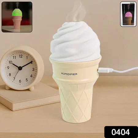Ice Cream Cone Shape Air Freshener Humidifier (1pc Cream Color) - Zidbik