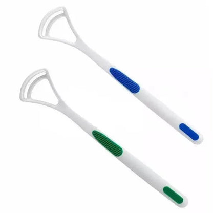1235 New Hot Away Hand Scraper Fashion Tongue Cleaner Brush With Silica Handle - Zidbik