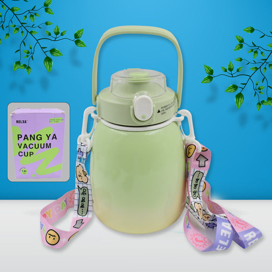 Stainless Steel Mug  Bottle Vacuum Insulated Cup With Handle (1200 Ml) - Zidbik