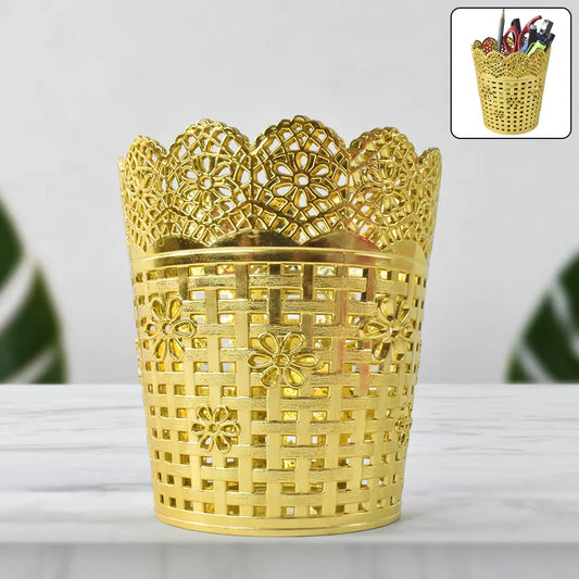 Pen Holder Office Desk Metal Mesh Pen Stand (1 Pc) - Zidbik