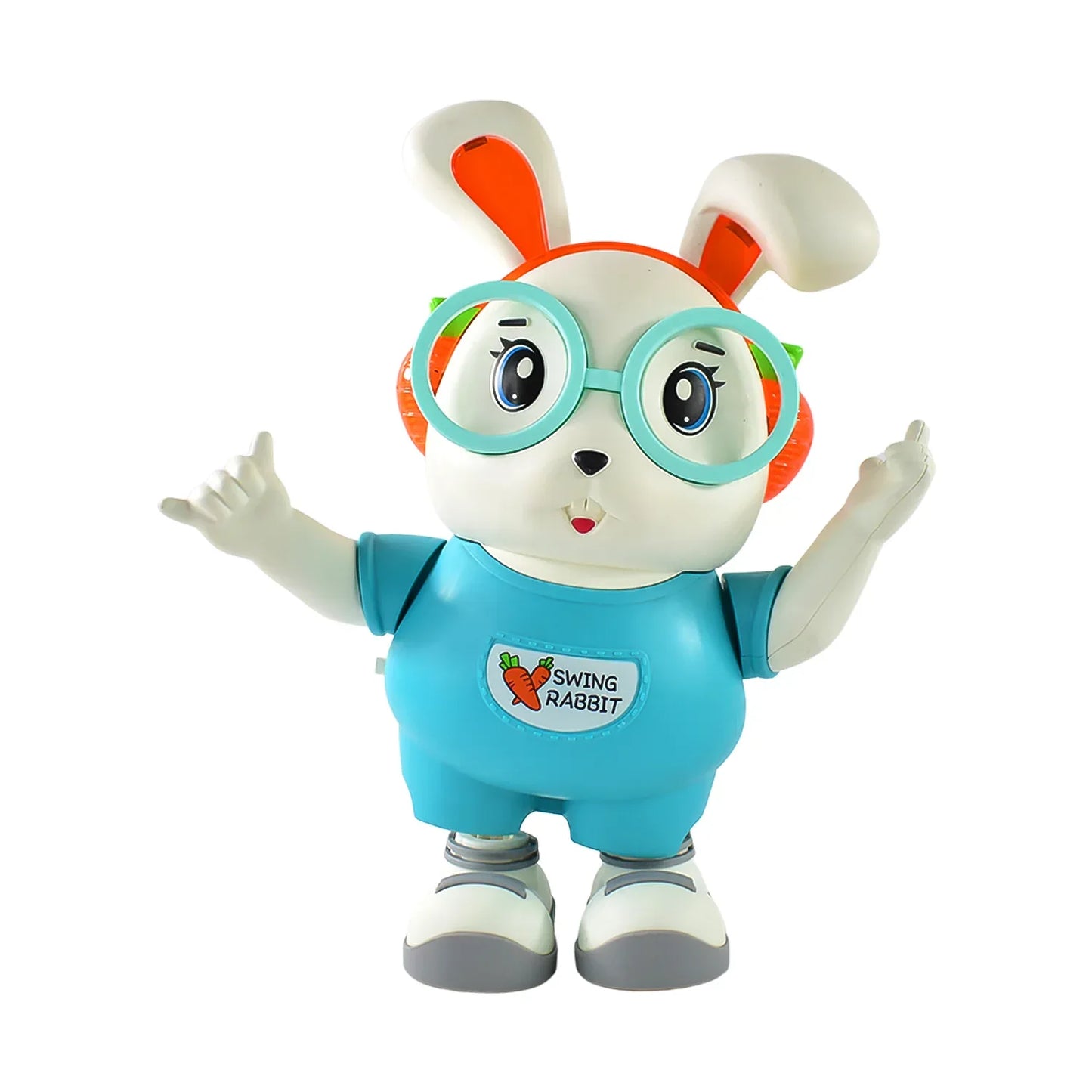 Swing Rabbit Musical Dancing Toy Interactive Bunny With Lights Sounds (1 Pc Battery Not Included) - Zidbik