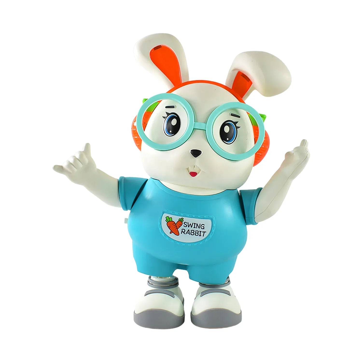 Swing Rabbit Musical Dancing Toy Interactive Bunny With Lights Sounds (1 Pc Battery Not Included) - Zidbik