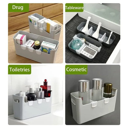 Plastic Storage Baskets Space Allocator Refrigerator Organizer Bins Partition Clip (1 Pc) - Zidbik