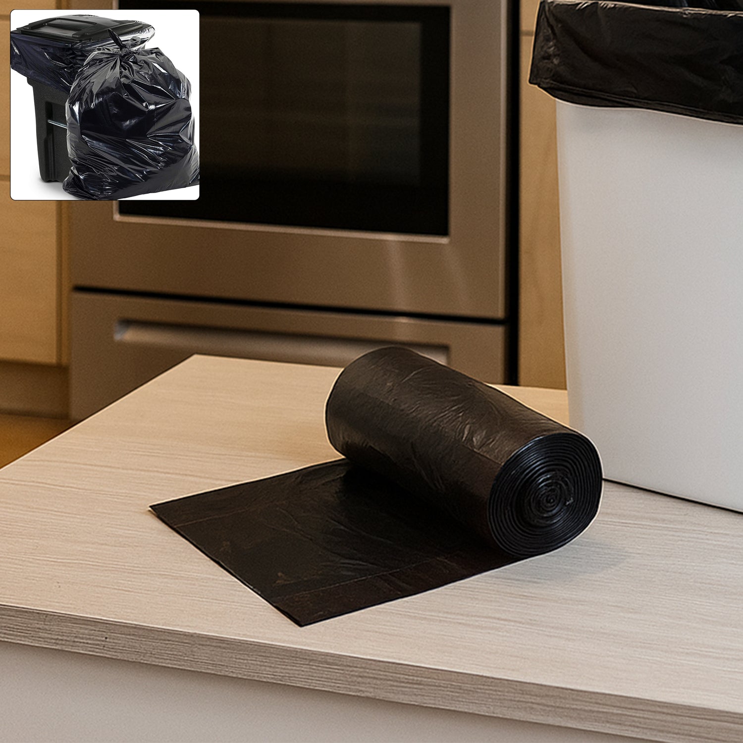 Garbage Bags Roll 45 X 45 Cm (1 Pc  Mix Color) - Zidbik