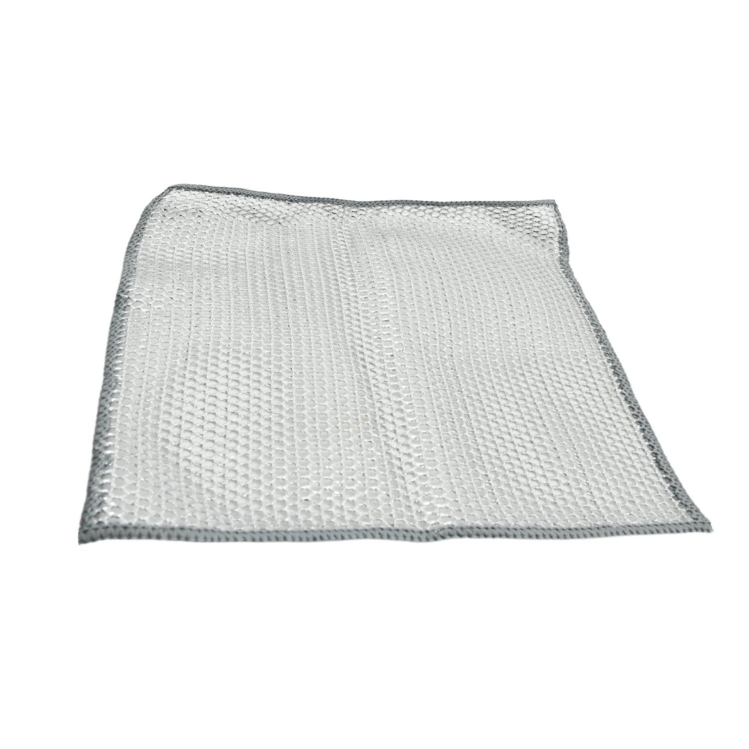5564 Double-sided Multipurpose Microfiber Cloths Stainless Steel Scrubber Non-scratch Wire Dishcloth Durable Kitchen Scrub Cloth (1 Pc  20x20 Cm) - Zidbik