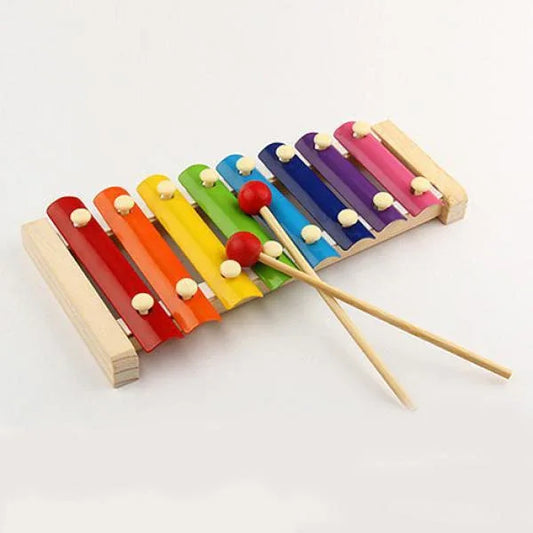 1912 Wooden Xylophone Musical Toy For Children (Multicolor) - Zidbik