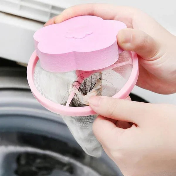 1446 Washing Machine Floating Filter Lint Mesh Bag Net Pouch Hairlint Catcher - Zidbik