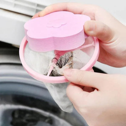 1446 Washing Machine Floating Filter Lint Mesh Bag Net Pouch Hairlint Catcher - Zidbik