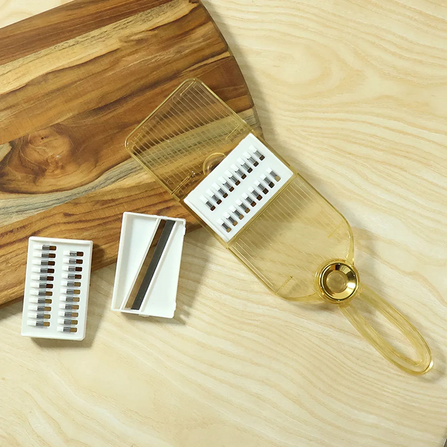 Multifunctional Vegetable Cutter Set With Interchangeable Blades - Zidbik