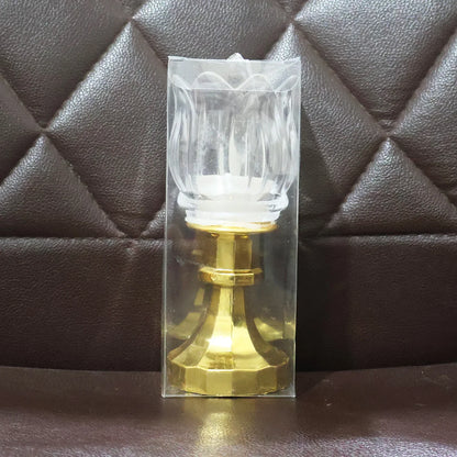 Premium Lotus Shaped Led Decorative Lamp With Stand - Zidbik
