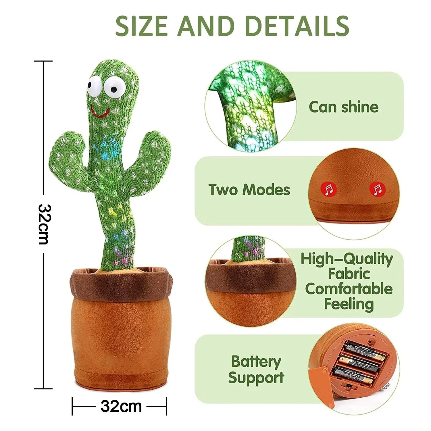 8047 Dancing Cactus Toy - Zidbik